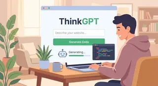 Beginner generating code without programming skills using AI tool