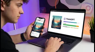 Social media user checking whether a viral image is AI-generated
