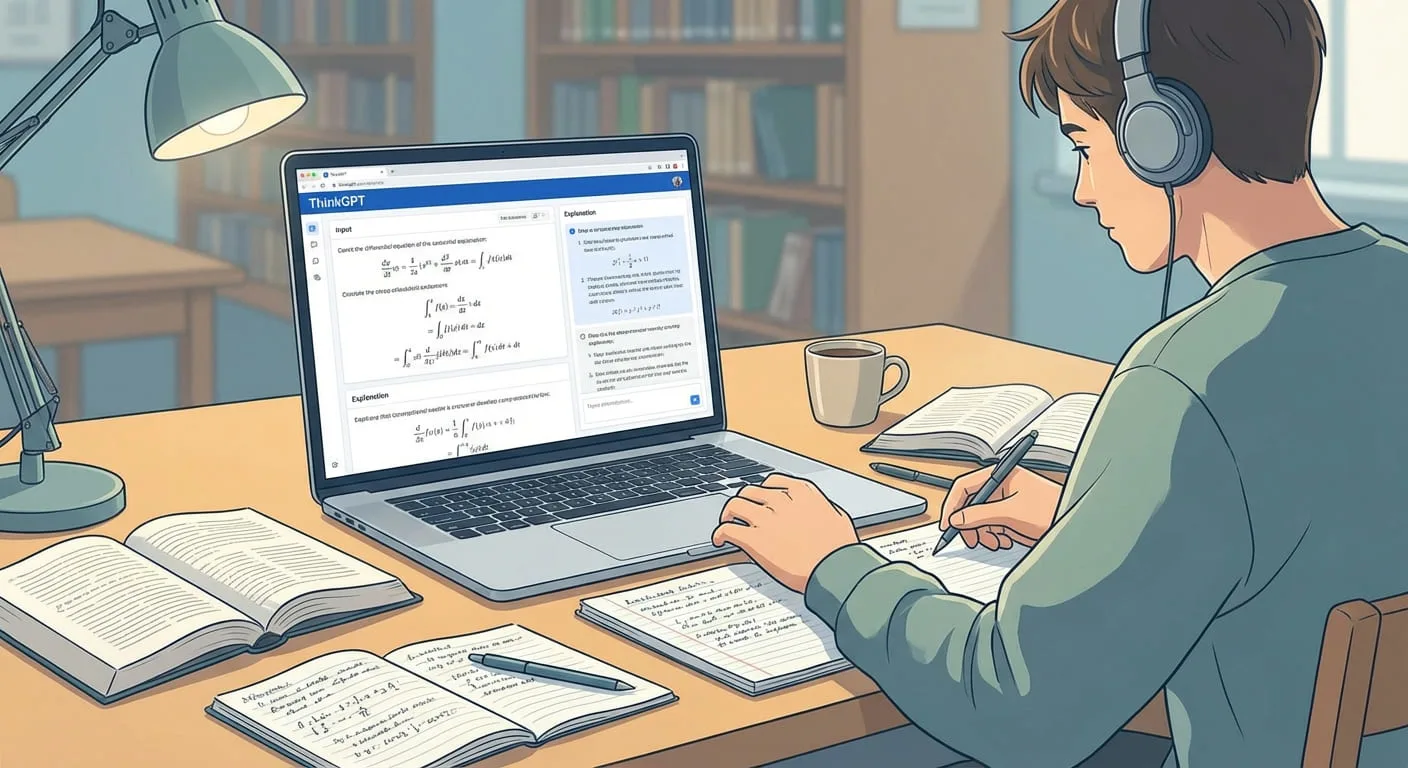 AI Homework Helper assisting college students with advanced coursework