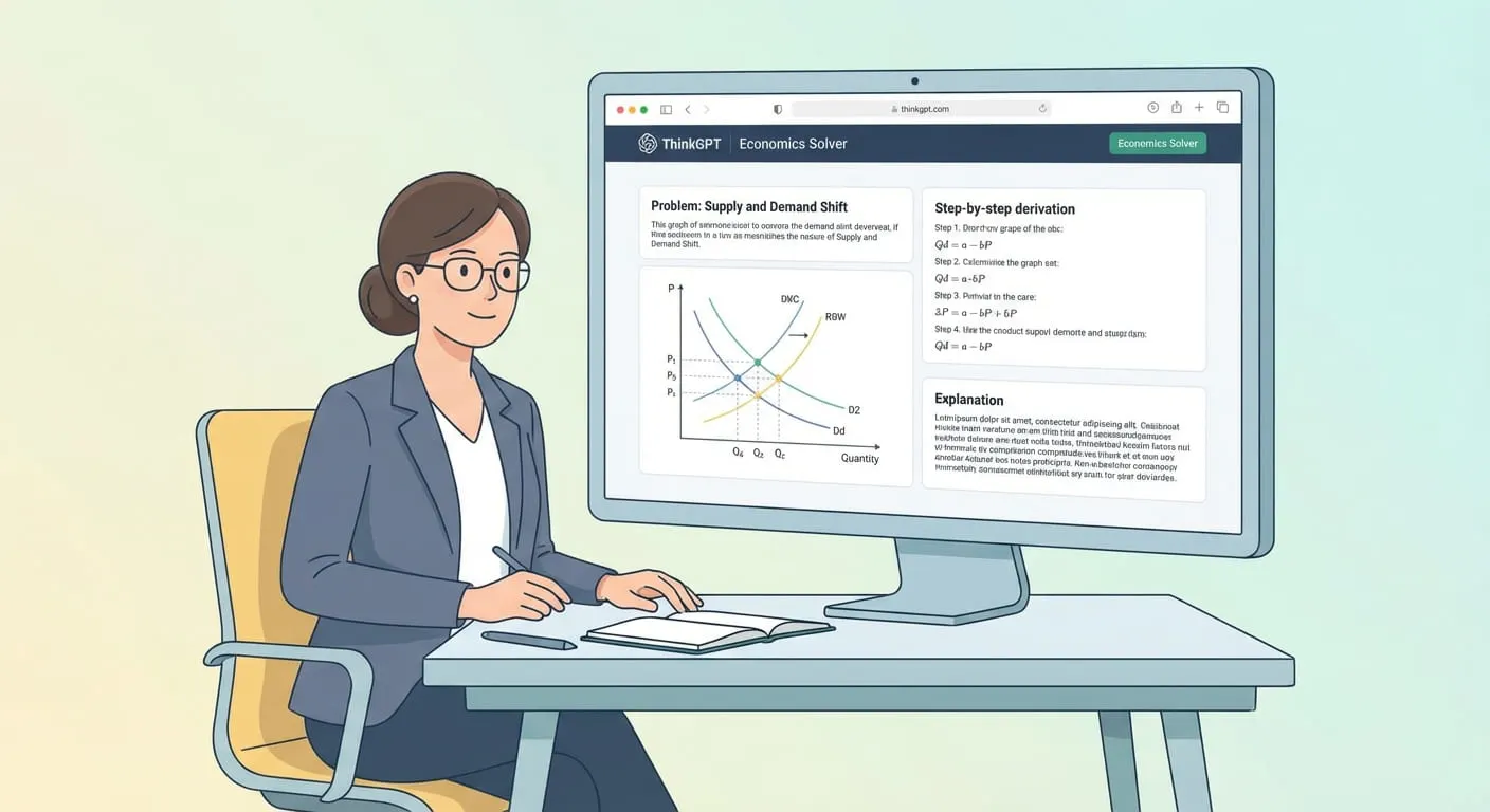 Economics tutor using AI generated explanations for teaching support
