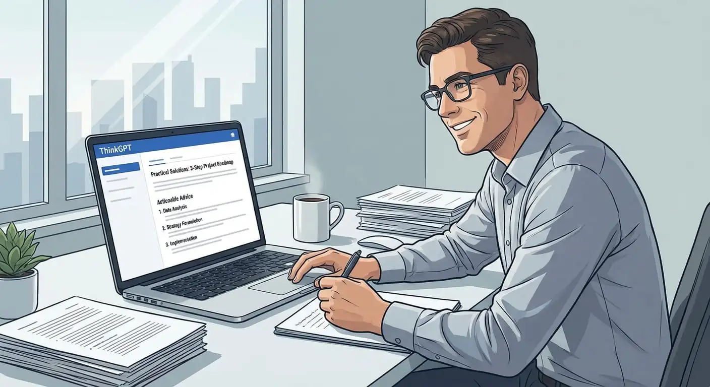 A professional using Question AI to solve practical problems, learn new skills, and get advice in real time.