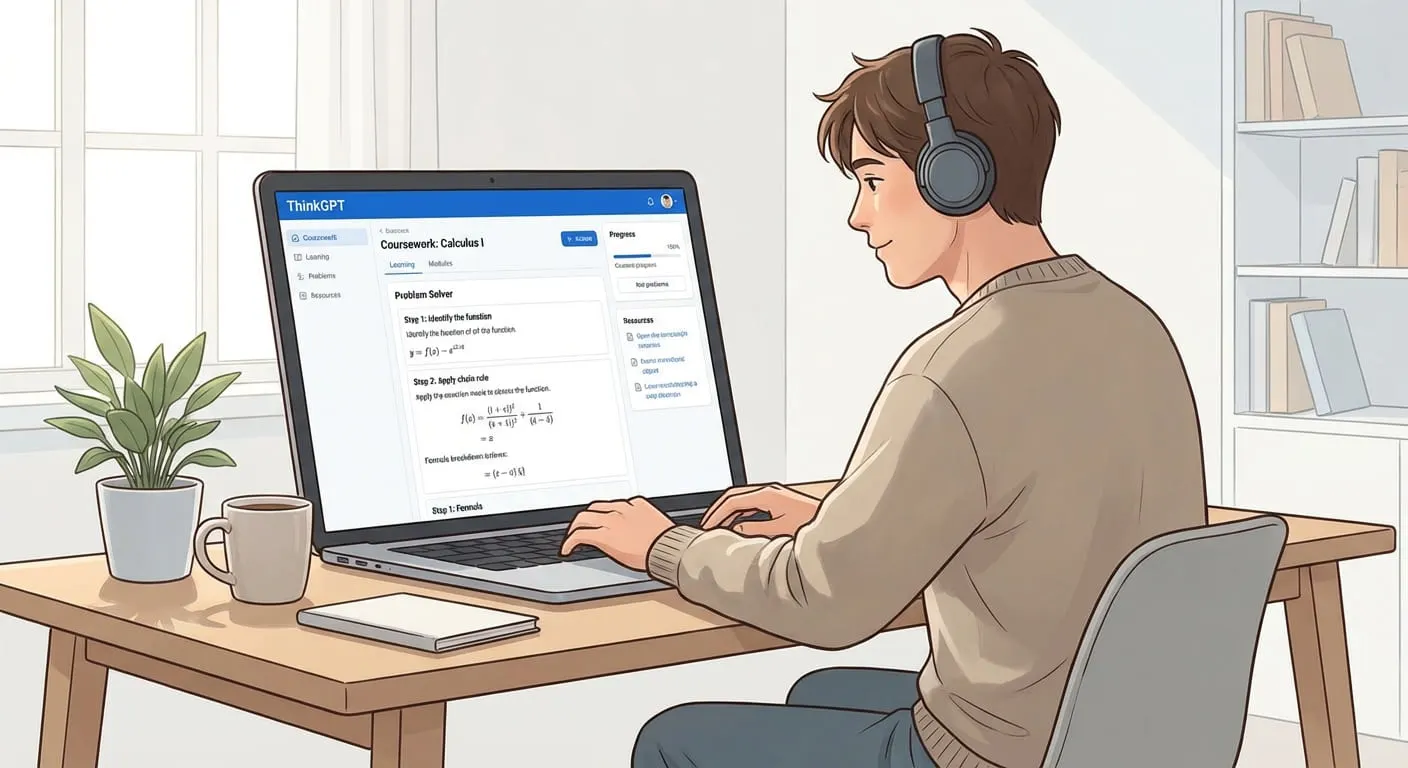 AI Homework Helper for self learners and online students