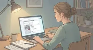 Self learner practicing math using photomath calculator