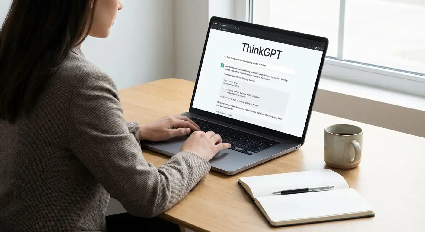 ThinkGPT AI answer generator providing instant answers for professional work tasks
